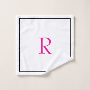 Initialbuchstaben für Monogramm, Name für die Buch Waschlappen