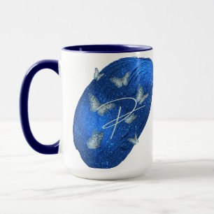 Initialbuchstaben P Monogramm Tasse