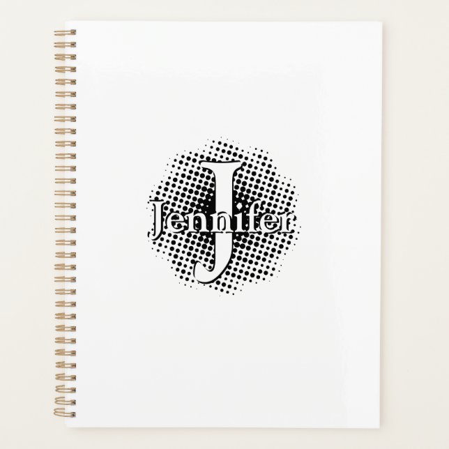 Initialbuchstaben und Name benutzerdefinierten Planer (Vorderseite)