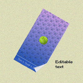 Initiale benutzerdefinierter Text gemustert blau p Strandtuch