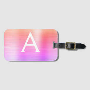 Initiale Bezeichnung für das Monogramm von pastel  Gepäckanhänger