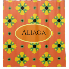 INITIALE Bright Birthday oder Anniversary Geschenk Duschvorhang