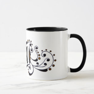 Initiale/Buchstabe des Monogramms "A" Tasse
