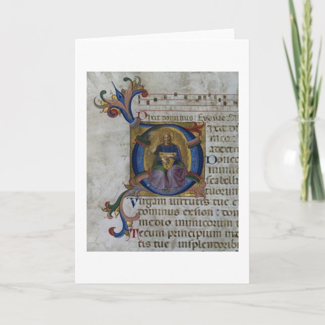 Initiale "D" Frau 531 f.169v Historiated Ki (Vorderseite)