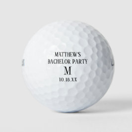 Initiale Gastgeschenk Hochzeit der Bachelor-Party- Golfball