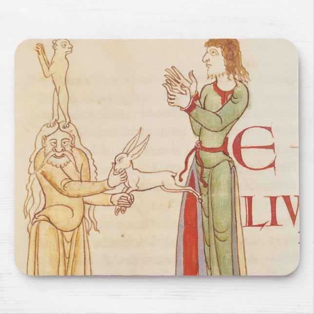 Initiale "H" in Form von zwei Zauberer Mousepad (Vorne)
