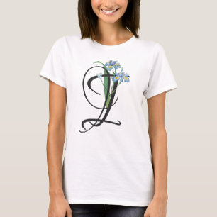 Initiale I, Vintage Iris T-Shirt