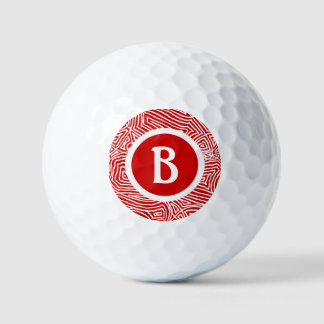 Initiale in Rot Golfball