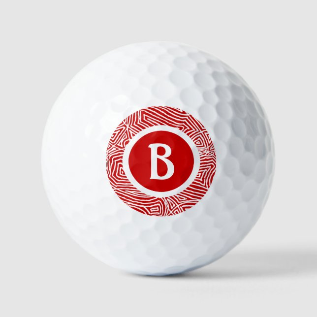 Initiale in Rot Golfball (Vorderseite)