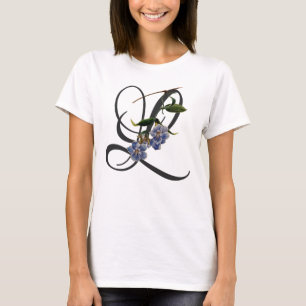 Initiale L, Vintage-Laurel-Clockvine-T-Shirt T-Shirt