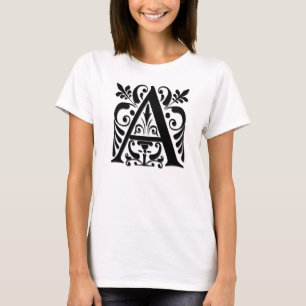 Initiale Monogramm - Papier geschnittener Stil T-Shirt