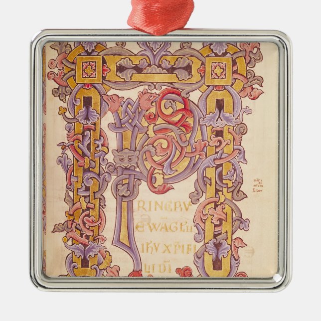 Initiale 'P Silbernes Ornament (Vorne)