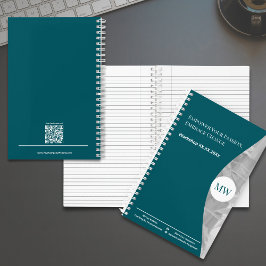 Initialen Aquamarin Empowerment Ihrer Leidenschaft Notizbuch