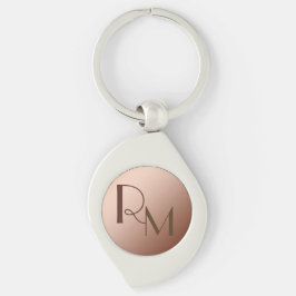 Initialen auf Kupfer Schlüsselanhänger