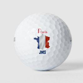 Initialen der Pariser Frankenflagge Golfball