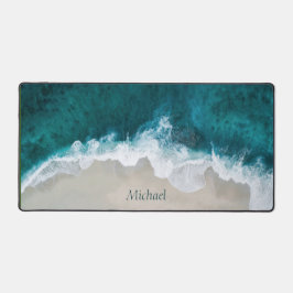 Initialen für die Blaue Küste Schreibtischunterlage