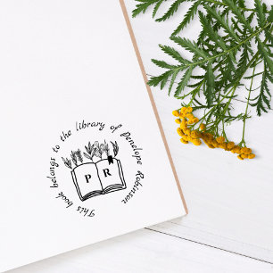 Initialen für einfachen Skript-Individuelle Name i Gummistempel