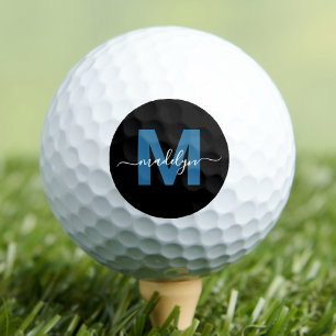 Initialen für moderne Blue Monogram-Namen Personal Golfball