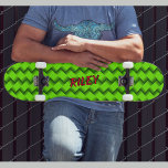Initialen hinzufügen, Skateb-Muster für grüne Hash Skateboard<br><div class="desc">Fügen Sie einen beliebigen Namen oder Initialen,  die Sie auf diesem tollen Design gewollt - In meinem Shop finden Sie viele personalisierte Skateboarddesigns und Skateboard T - Shirt,  Hoodies,  Backpacks,  Blankets und mehr.</div>