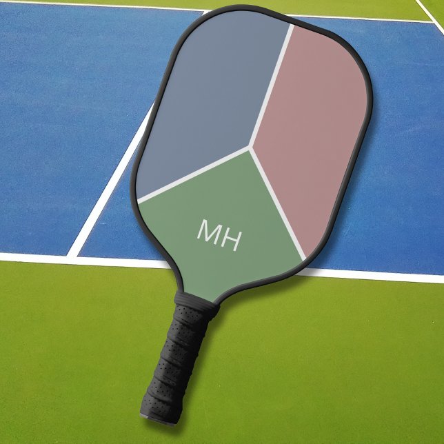 Initialen mit einfachem Monogramm Mit Monogramm De Pickleball Schläger (Von Creator hochgeladen)