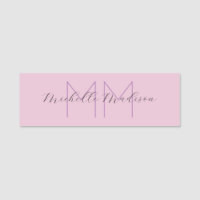 Initialen mit Monogramm moderner Handschriftenname
