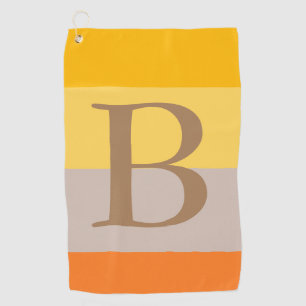 Initialer Name des modernen Monogrammes mit mehrer Golfhandtuch