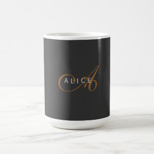 Initialer Name des Niedlichen Schlichten Monogramm Kaffeetasse