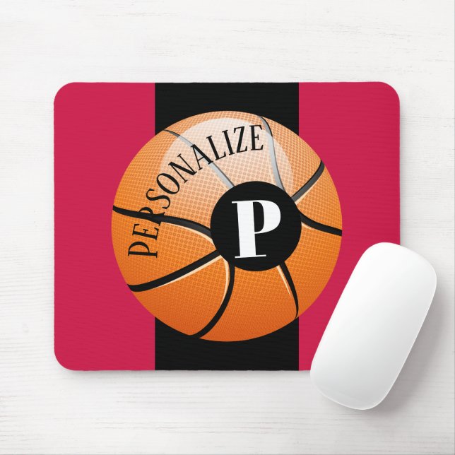 Initiales Monogramm für den benutzerdefinierten Ba Mousepad (Mit Mouse)