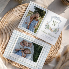 Initiales Nutcracker-Wappen-Foto für die Aquarellf Feiertagskarte