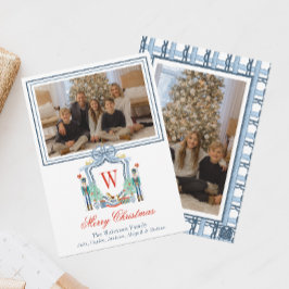 Initiales Nutcracker-Wappen-Foto für die Aquarellf Feiertagskarte