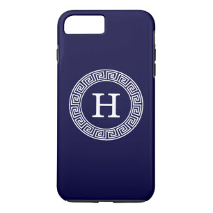 Initialmonogramm für den Navy Blue Whites griechis Case-Mate iPhone Hülle