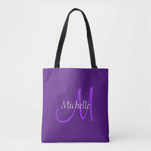 Initialmonogramm Typografie Name Royal Lila