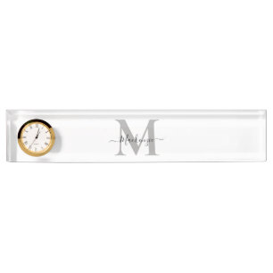 Initialname des Monogramms personalisieren Namensplakette