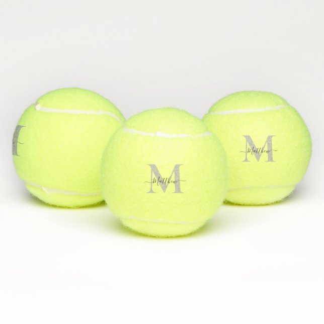 Initialname des Monogramms personalisieren Tennisbälle (Multi)