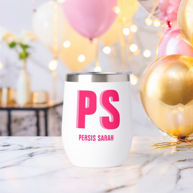 Initialname des personalisierten Doppelschattenmon (Junggesellenabschied)