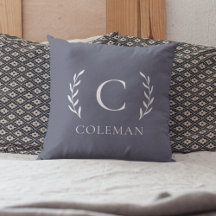 Initialname des rustikalen blauen Monogramms im Fr