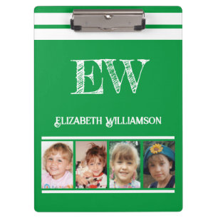 Initialnamen 8 Fotos kelgrün hinzufügen Klemmbrett