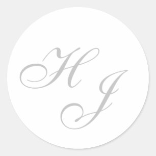 "Initials"-Aufkleber/Umschlag Aufkleber