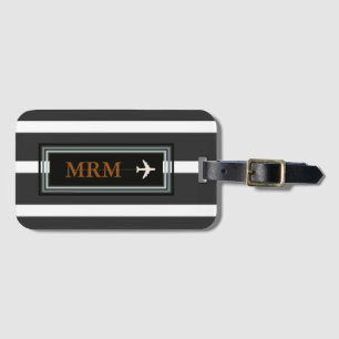 Initials für klassische Monogramm Gepäckanhänger