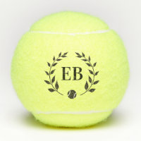 Initials Monogram Elegant Laurel Personalisiert
