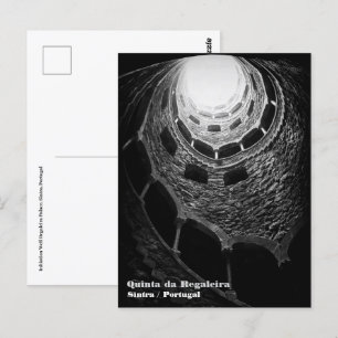 Initiation Well Regaleira Palace, Sintra, Portugal Postkarte