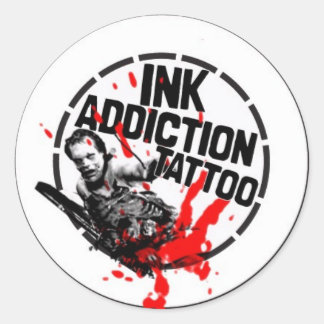 ink_addiction_button_idea1 runder aufkleber