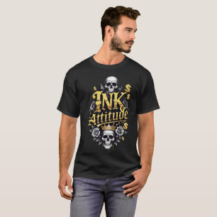 INK ATTITUDE Herren T-Shirt – Kühnes Tattoo Street
