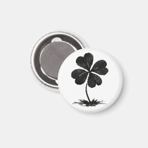 Ink Clover – Symbol des Glücks und der Einfachheit Magnet