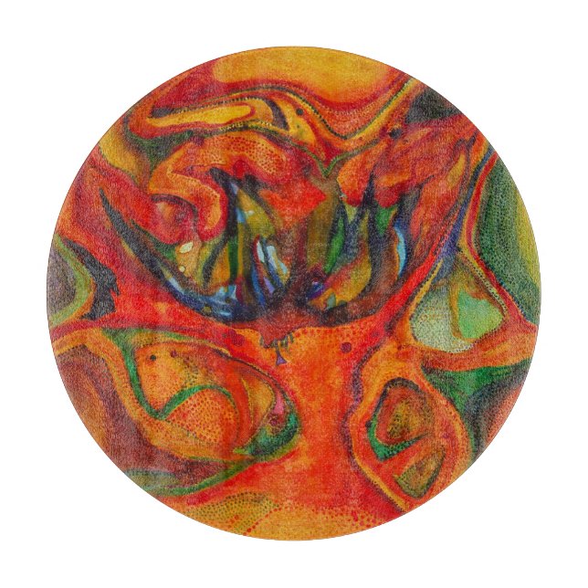 Ink flower schneidebrett (Vorderseite)