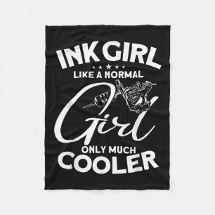 Ink Girl - Tattoo Lover Tattooist Tattoo Artist Fleecedecke