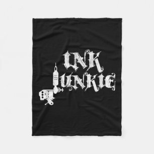 Ink Junkie Tattoo Artist Machine Fleecedecke