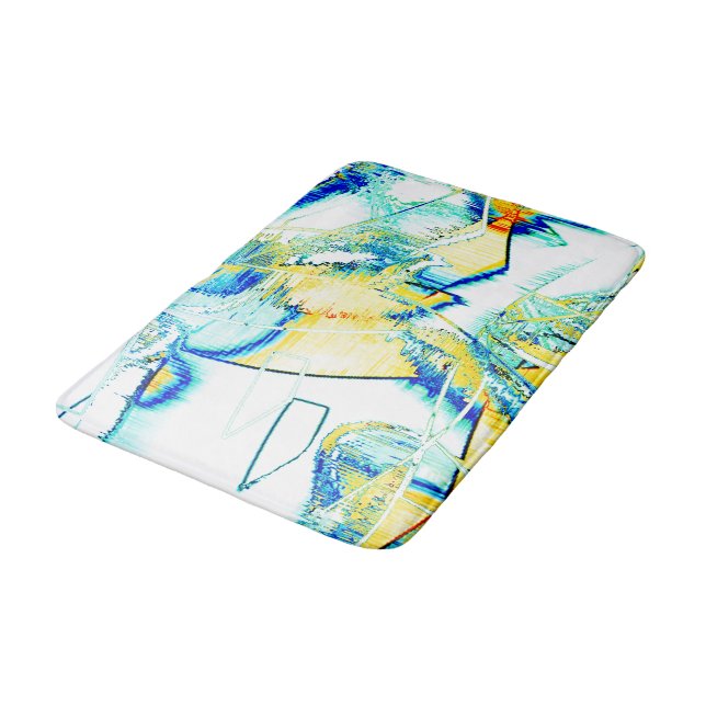 Ink lief in mehr als einer Richtung? Gelb, cyan... Badematte (Schrägansicht)