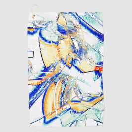 Ink lief in mehr als einer Richtung? Orange, blau Golfhandtuch