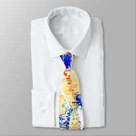 Ink lief in mehr als einer Richtung? Orange, blau Krawatte